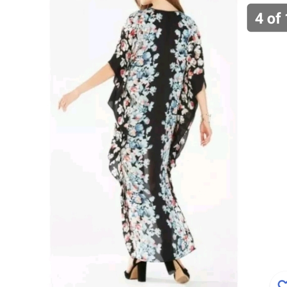 GORGEOUS BCBGMAXAZRIA DAMEKA HI LOW KAFTAN DRESS XS/S - Picture 4 of 12